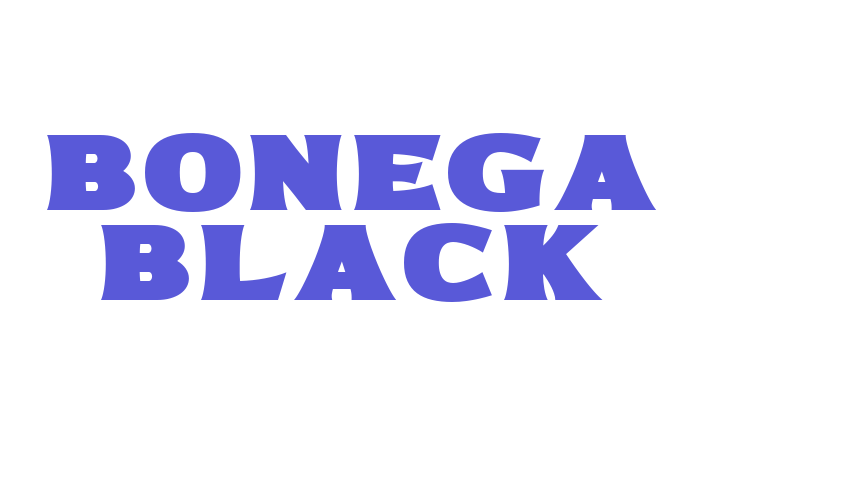 Bonega Black Font