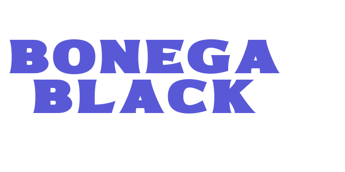 Bonega Black Font Download