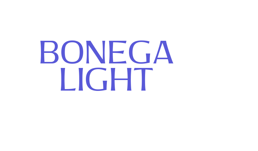 Bonega Light Font