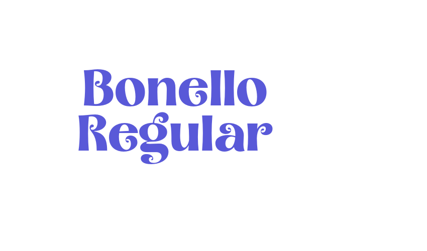 Bonello Regular Font