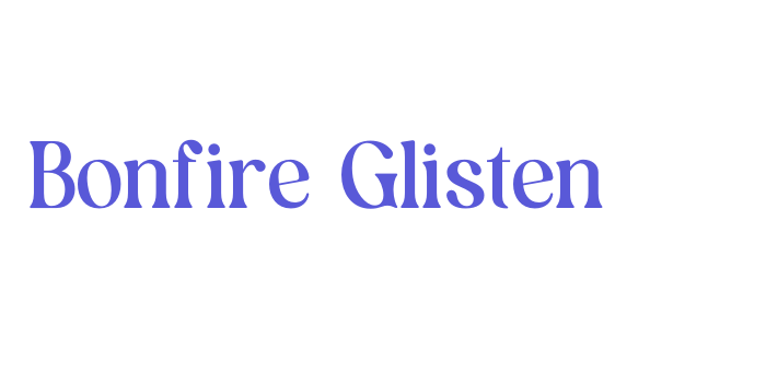 Bonfire Glisten Font Download