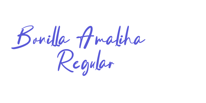 Bonilla Amaliha Regular Font Download