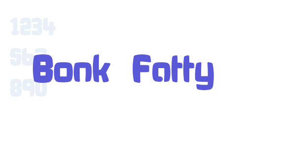 Bonk Fatty font free