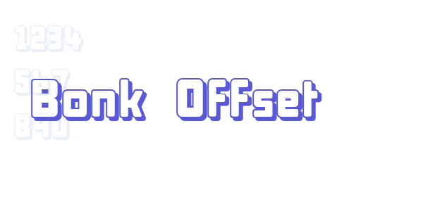 Bonk Offset font free