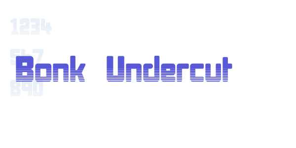 Bonk Undercut font free