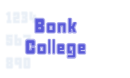 Bonk College Font Download