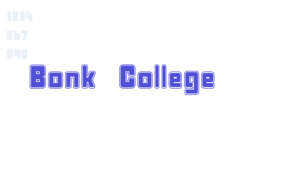 Bonk College-font-download