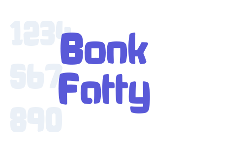 Bonk Fatty Font Download