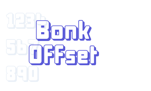 Bonk Offset Font Download