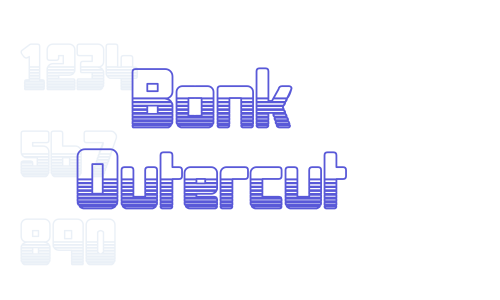 Bonk Outercut Font Download