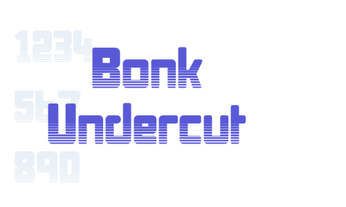 Bonk Undercut Font Download