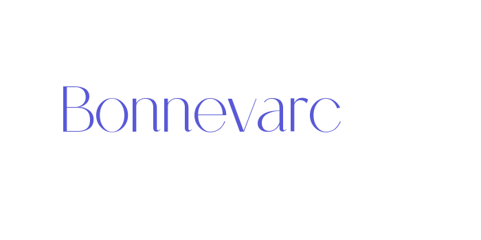 Bonnevarc Font