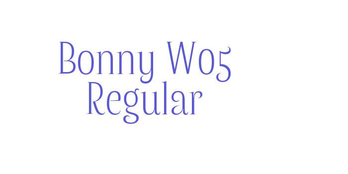 Bonny W05 Regular Font Download