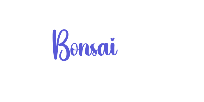 Bonsai Font Download