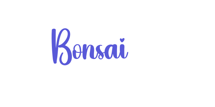 Bonsai Font