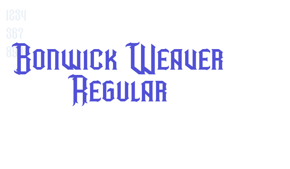 Bonwick Weaver Regular-font-download