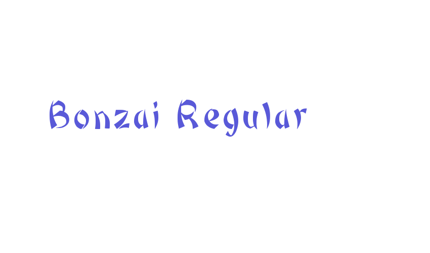 Bonzai Regular Font Download