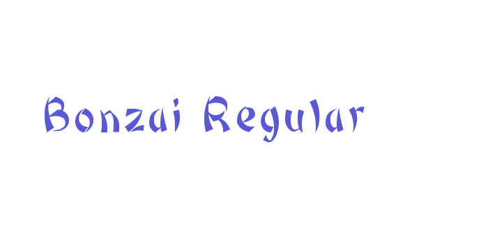 Bonzai Regular Font Download