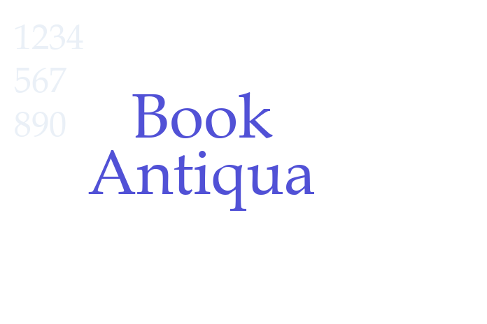 Book Antiqua font download