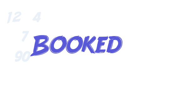 Booked font free