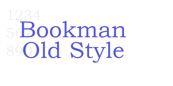 Bookman Old Style font