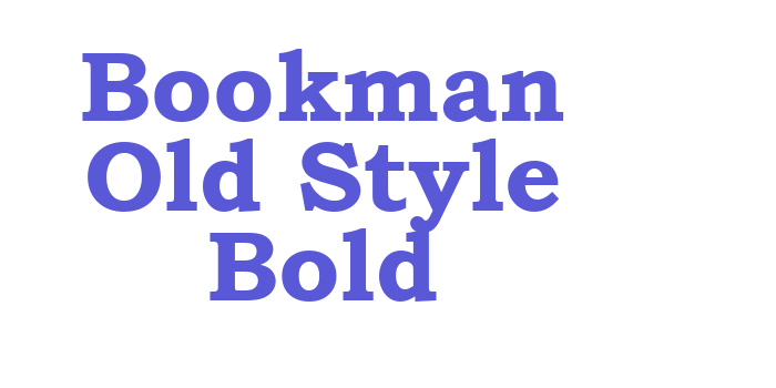 Bookman Old Style Bold Font Download