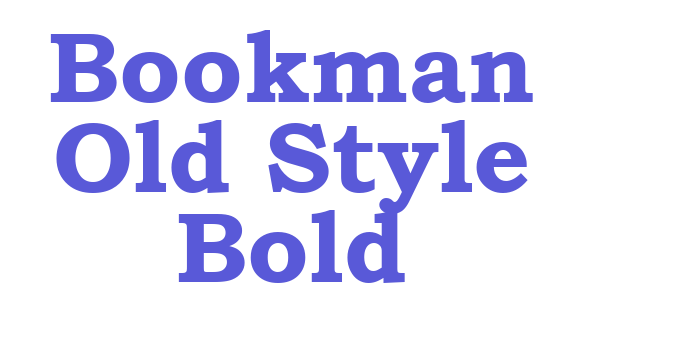 Bookman Old Style Bold Font