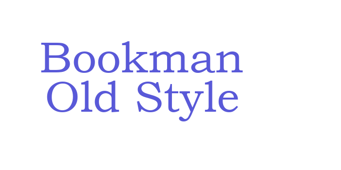 Bookman Old Style Font Download