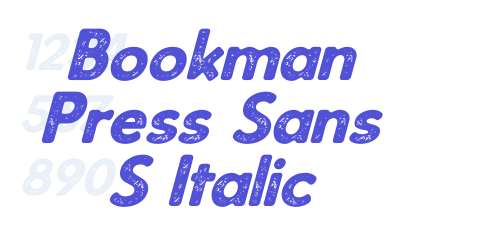 Bookman Press Sans S Italic-font-download