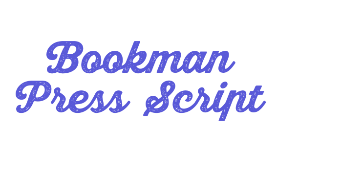 Bookman Press Script Font Download