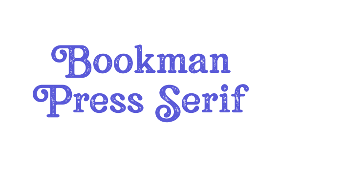 Bookman Press Serif Font Download