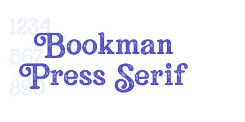 Bookman Press Serif-font-download