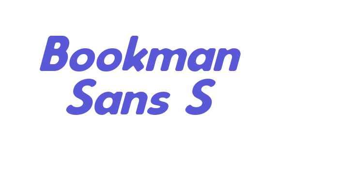 Bookman Sans S Font