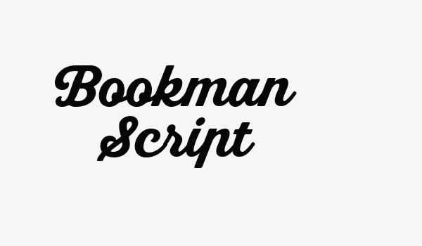 Bookman Script Font