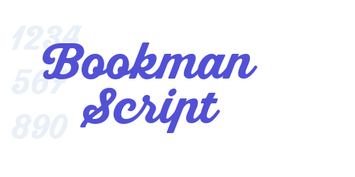 Bookman Script-font-download