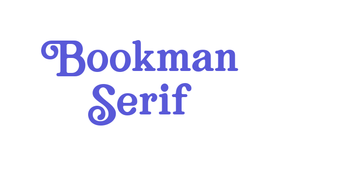 Bookman Serif Font