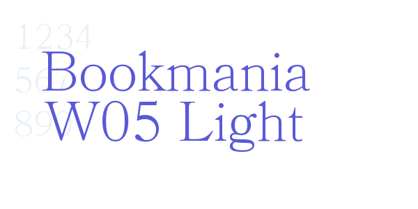 Bookmania W05 Light font free