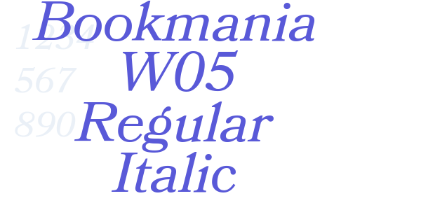 Bookmania W05 Regular Italic font free