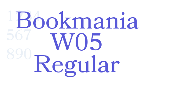 Bookmania W05 Regular font free