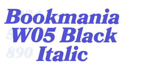 Bookmania W05 Black Italic-font-download