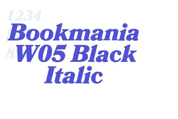 Bookmania W05 Black Italic