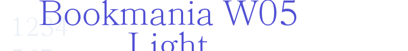 Bookmania W05 Light-font