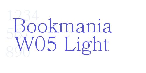 Bookmania W05 Light-font-download