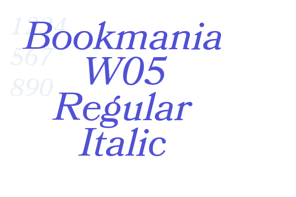 Bookmania W05 Regular Italic