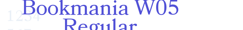 Bookmania W05 Regular-font
