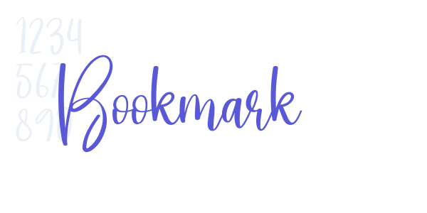 Bookmark font