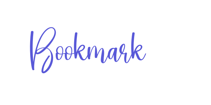 Bookmark Font Download