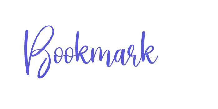 Bookmark Font