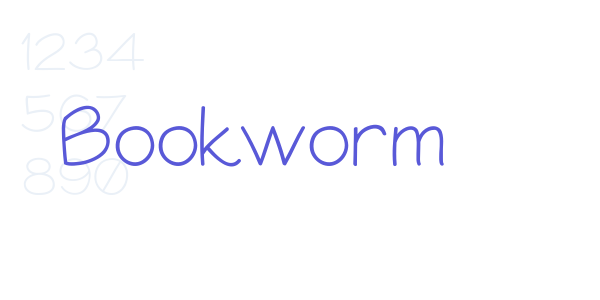 Bookworm font free