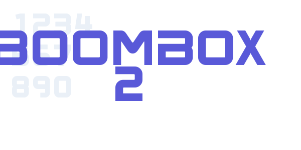 BoomBox 2 font free